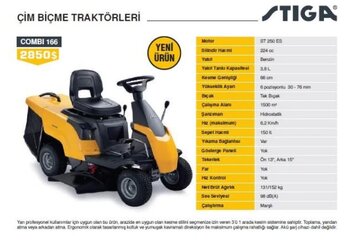 Stiga Combi 166 Çim Biçme Traktörü