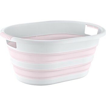 Magic Katlanır Çamaşır Selesi 38 Litre - Beyaz - Pembe