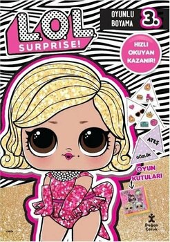 Doğan Çocuk Lol Surprise Oyunlu Boyama 3 Hızlı Okuyan Kazanır 6-9 Yaş Boyama Kitabı