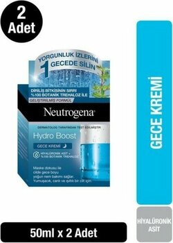 Neutrogena Hydro Boost Yüz Nemlendirici Gece Kremi 50 ml X2