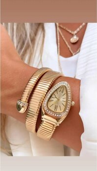 Spectrum Yılan Model Bayan Kol Saati Rose Gold