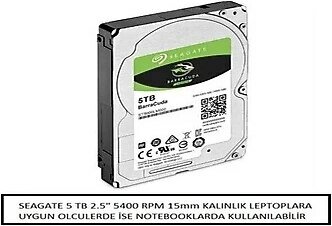 Seagate Barracuda 5tb 5400RPM Sata 6gb/s 128 MB Cache 2.5