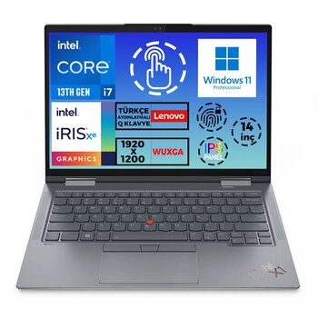 Lenovo Thinkpad X1 Yoga G8 I7-1370p Vpro 32gb 2tb Ssd 14"Wuxga W11p Dokunmatik Laptop 21hqs1rstx 001