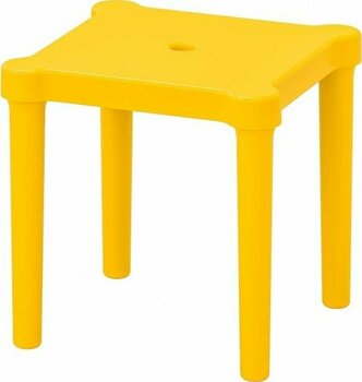 Çocuk Taburesi, Sarı Renk Meridyendukkan 28X27 Cm Polipropilen Plastik Kare Tabure