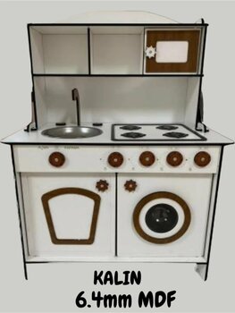 bahadır grup Oyuncak Mutfak, 6mm Çocuk Oyun Mutfağı, 3 Yaş Ve Üzeri Erkek Kız Çocuklar Için Gerçekçi Mutfak Seti