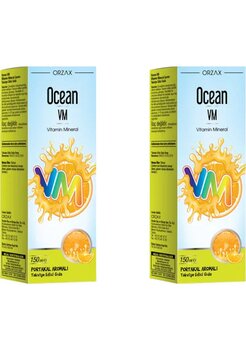 Ocean Vm Vitamin Mineral Portakal Aromalı Şurup 2 x 150 ML