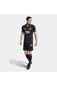adidas Beşiktaş JK 25/26 Erkek Siyah Deplasman Futbol Şortu XL Beden