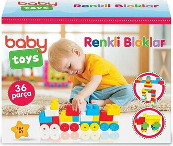 Baby Toys Renkli Bloklar 36 Parça