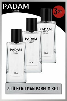 Padam Paris Hero Man Erkek 50 ml Parfüm Seti