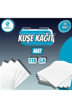 Orbak Kağıt Mat Kuşe Kağıt 115 gr A4 50 Adet