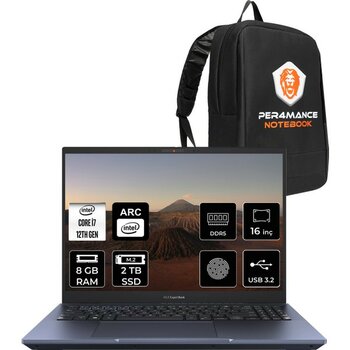 Asus Expertbook B5 i7 1260P Notebook 8GB RAM 2TB SSD 16" FreeDOS + Per4 Çanta B5602CBNI71260DSP304
