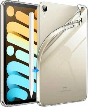 M.TK Moveteck iPad Mini 7 Şeffaf Silikon Uyumlu iPad Mini 7 (A17 Pro, A2993, A2995, A2996) Tablet Kılıfı