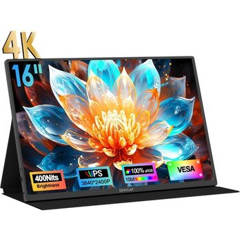 Zeuslap P16KF 16'' 3840X2400P 60Hz 4K UHD IPS Panel Type-C, Ultra Ince Taşınabilir Monitör (ZL-P16KF)