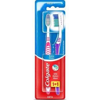 Colgate Extra Clean Orta Diş Fırçası 1+1 3 Adet