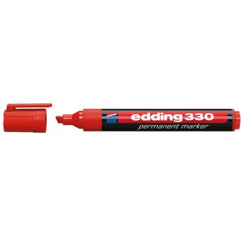 Edding E-330 Kırmızı Permanent Markör Kalemi 10 Lu Ed33002 (1 Paket 10 Adet)