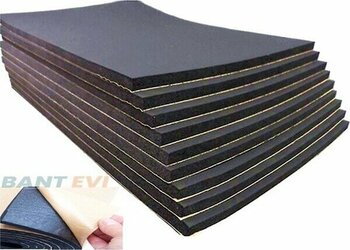 Bant Evi Eva Sünger 3mm Kalınlık, 100x100cm Kendinden Yapışkanlı Kauçuk Yalıtım Levhası