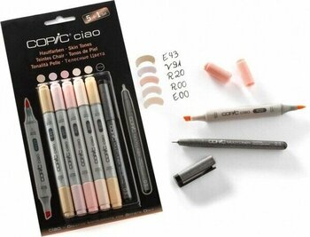 Copic Ciao Marker Kalemi 5+1 Set - Skin Tones - Renkli - Standart