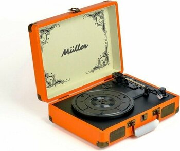 Müller Mr-350Bt Plak çalar Nostaljik Pikap Portakal-Turuncu - Turuncu