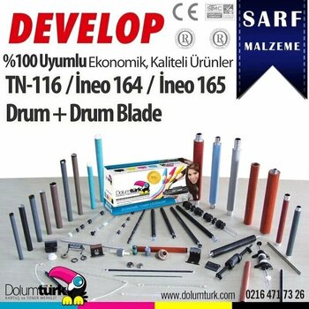 Tonermax TN-116 Develop Ineo 164 Uyumlu Drum + Drum Blade