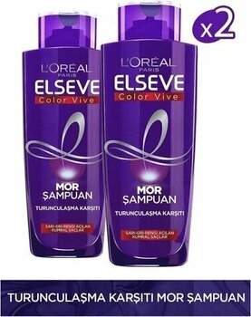 Elseve L'oréal Paris Elseve Turunculaşma Karşıtı Mor Şampuan 200Ml 2'Li Set