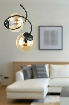 Begüsa Dragon 2.li Avize Siyah Bal Cam