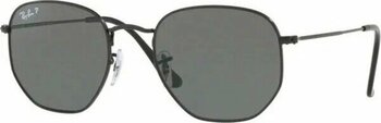 Ray-Ban RB 3548N 002/58 Yeşil Polarize Siyah Hexagonal 54 mm Güneş Gözlüğü