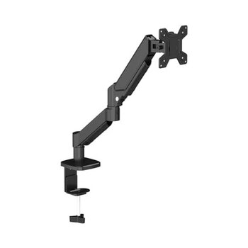 360 Derece Dönebilen 13-32’’ Tek Kol Lcd-Led Masa Tipi Monitör Tutucu Stand Hareketli Askı Aparatı (Vesa 75X75-100X100) - Ahşap - Option-1