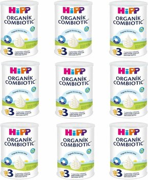 Hipp 3 Organik Combiotic Devam Sütü 350 gr 9 ADET