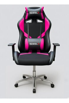 Rebelx Oyuncu Koltuğu Basic Krom Ayak Pembe Renk