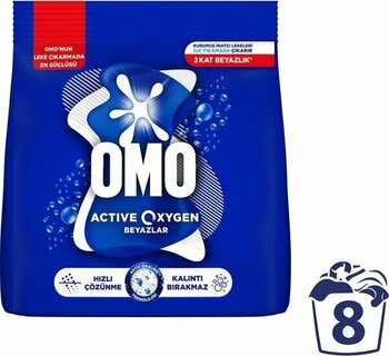 OMO Active Oxygen Beyaz Çamaşırlar İçin Toz Deterjanı 1.2 KG - 1,2 kg
