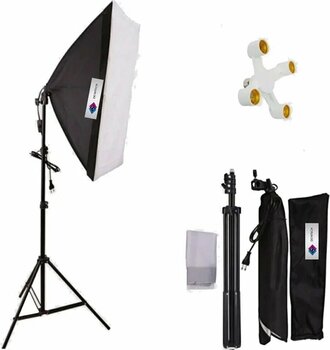 Deyatech 50x70cm Softbox 4 Duylu Tekli Sürekli Işık Seti Aydınlatma Ekipmanları