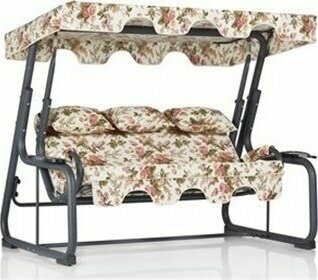 Erinöz Vitis 3 Kişilik Bahçe Balkon Teras Salıncağı - Renkli