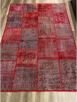 Hoom Rugs Patchwork Kırmızı El Dokuma Kilim - 160 x 230 cm