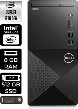 Dell Vostro 3910mt I3 12100 8gb Ram 512gb Ssd W11home N3563vdt3910emea Masaüstü Pc & Per4 Bellek