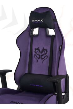 Xmax / Rio Plus Balerion Terletmez Kadife Kumaş Mor Gaming Oyuncu Koltuğu / 120 Kg Taşır