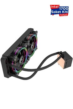 GAMETECH Hydra 240mm Rgb Style Amd Intel Uyumlu Işlemci Sıvı Soğutma Sistemi (lga 1700 Pin Kit Hediyeli)