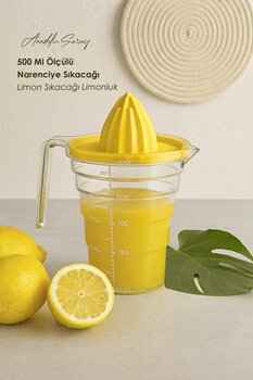Anadolu Saray Pratik 500 Ml Ölçülü Narenciye Sıkacağı | Portakal Limon Narenciye Sıkacağı Limon Sıkacağı Limonluk