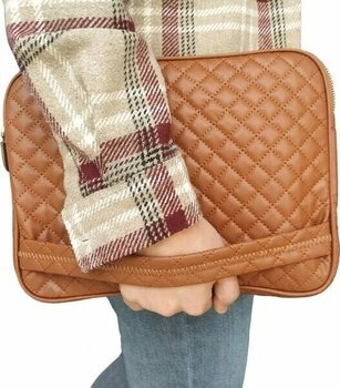 Microcase AL3764 Taba Huawei Matepad T10S Uyumlu Kapitone Deri Kumaş Tablet Taşıma Çantası Kılıf