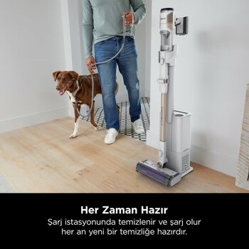 Shark Detect Clean&empty Auto-Empty Sistemli Şarjlı Dikey Süpürge 2l - Gümüş