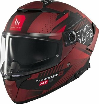 mt Helmets Kask mt Thunder 4 Sv Luminence D5 Mat Kırmızı - 2XL