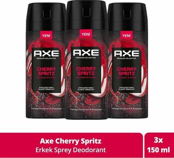 Axe Premium Collection Erkek Sprey Deodorant Cherry Spritz 150 ml X3