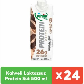 Pınar Kahveli Protein Süt 500 ml x 24 Adet