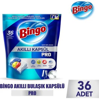 Bingo Akıllı Kapsül Pro 36 Bulaşık Makinesi Deterjanı Tableti