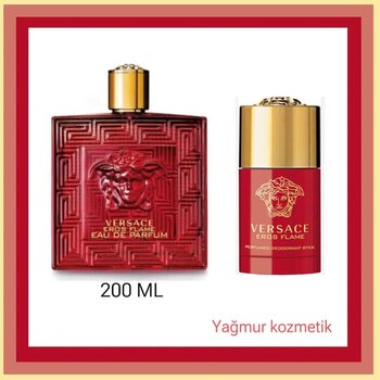 Versace Eros Flame Edp 200ml+Eros Flame Deostick 75m