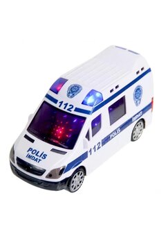 Acil 112 Polis İmdat 3d Işıklı Sesli Polis Araba Oyuncak Çocuk Eğitici Oyuncaklar