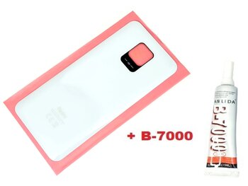 Xiaomi Redmi Note 9s Note 9 Pro Arka Kapak (Cam+B-7000) Beyaz