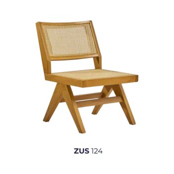 Bengimobilya Sandalye Zus124 Hasır Model Kolçaksız Ahşap Kayın Iskelet Rahat O Ahşap