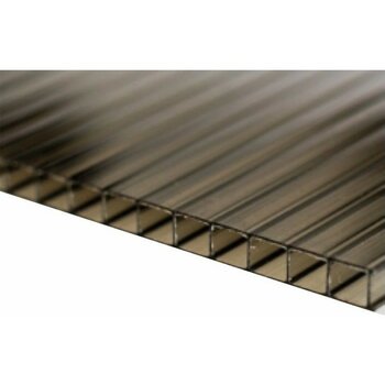 8 mm Policam Polikarbon Levha - Füme - 50 x 100 cm