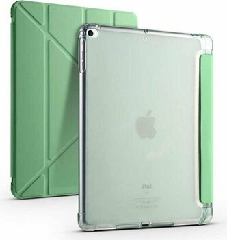 Gpack Apple iPad 9.7 2017 5.nesil Kılıf Standlı Katlanabilir Pu Silikon Tf1 Yeşil