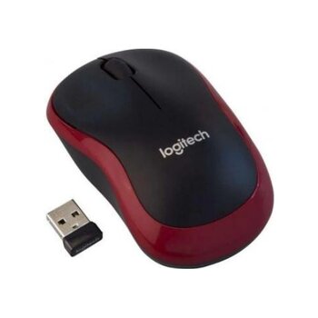 Logıtech M185 Kablosuz Usb Mouse Kırmızı 910-002237 Optik Siyah